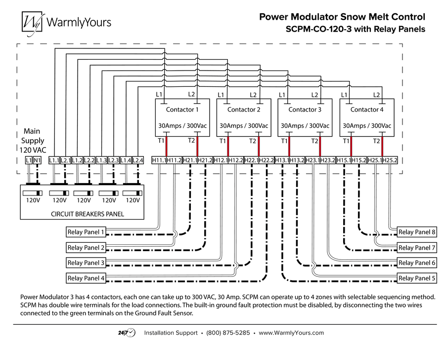 Power Modulator Snow Melt Control Wiring Diagram W   Relay