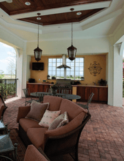 Outdoor Patio with underfloor radiant heating install