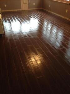 A beautiful dining room remodel enhanced with radiant floor heating