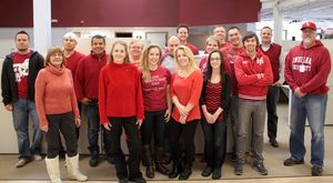WarmlyYours Radiant Heating goes red to raise funds and awareness of heart disease.