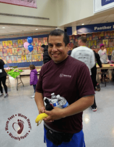 Runners for Breast Cancer Awareness were rewarded with the warmth of the school and delicious snacks