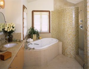 bathrooms and kitchens