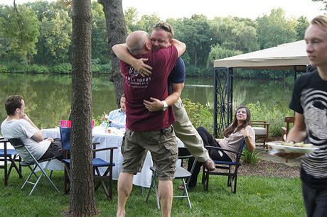 Slim and Slim hug