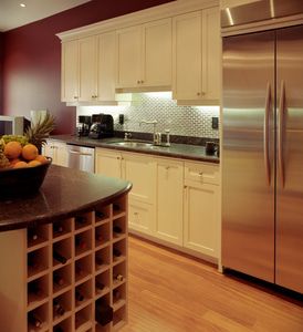 bathrooms and kitchens