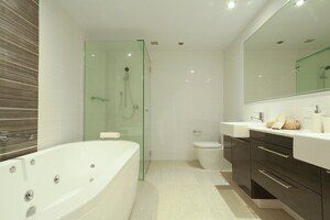 adding electric floor heating makes bathrooms safer
