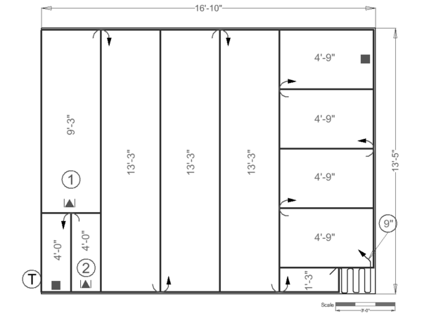 WarmlyYours Radiant Heating floor plan for Stoneridge Builders.