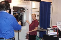 Julia being filmed at KBIS 2011